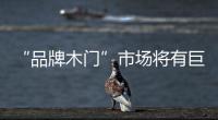 “品牌木门”市场将有巨大增长空间