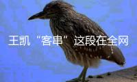 王凯“客串”这段在全网火了
！叶祖新的评价，终于有人信了