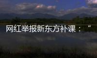 网红举报新东方补课：“我会火力全开，我会出钱让更多人去干”