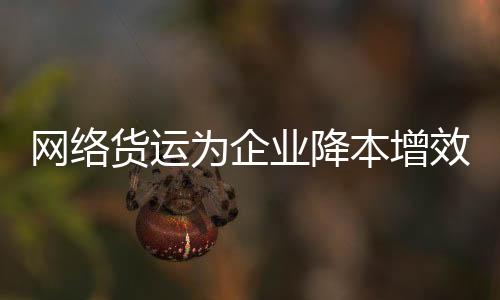 运能更充足的网络为企背后
