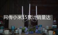 网传小米15累计销量达304万	
：位居母系旗舰第一