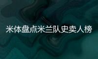 米体盘点米兰队史卖人榜：卡卡6700万欧居首�，舍瓦第四�、特奥第七
