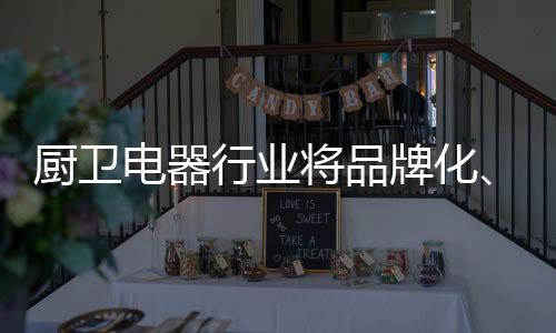 厨电市场取得的电器成绩明显