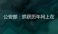 公安部：抓获历年网上在逃人员35.1万余名