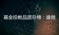 基金投教品质总榜
：谁傲居榜首？谁落在榜尾？丨基金投教测评④