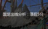 国足出线分析：落后5分头名无望 只能争第二