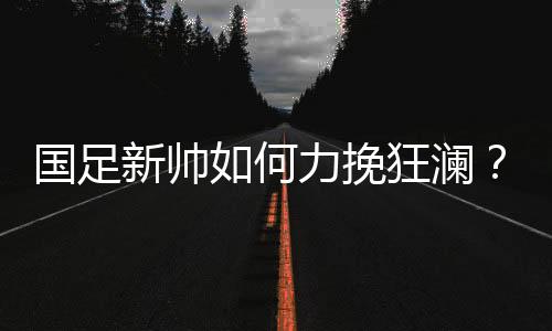 何力挽狂无快速走上世界舞台