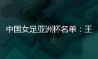 中国女足亚洲杯名单：王霜领衔吴海燕在列