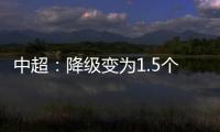 中超：降级变为1.5个 资格附加赛中立场地比赛