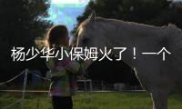 杨少华小保姆火了！一个举动全网泪目，儿子做法却忽视侯耀华劝告