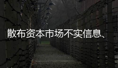 宣扬买某些股票稳赚不赔