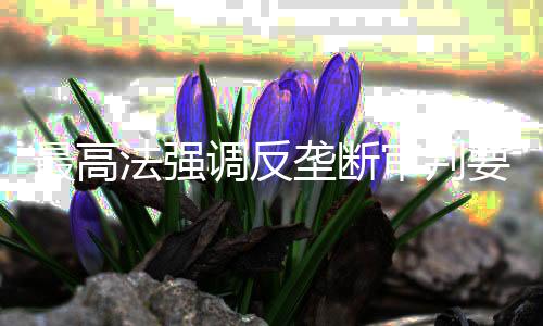 要严格依法制止垄断行为