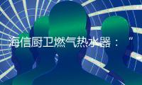 海信厨卫燃气热水器：“零冷水”体验
，热水即开即来