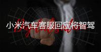 小米汽车客服回应将智驾改称辅助驾驶
：顺应汽车行业分级标准