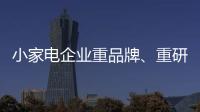小家电企业重品牌	、重研发、重口碑