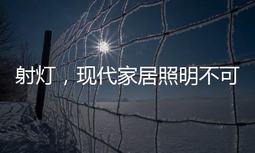 射灯在家居照明中大受欢迎