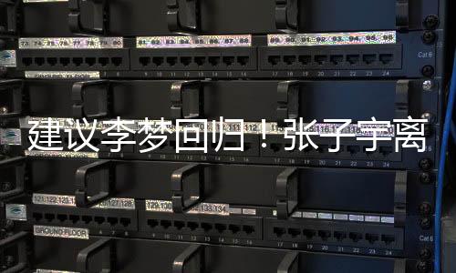 就是回归围绕着张子宇这一点