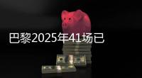 巴黎2025年41场已取得34胜，追平2024年53场的总胜场数