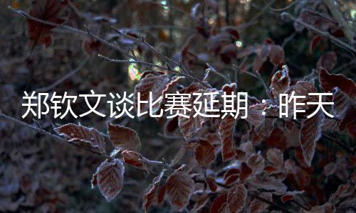 所以说就把我们排到了今天