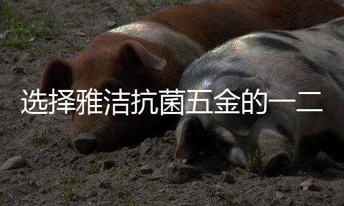 雅洁产品的小事抗菌涂层