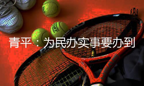 青平制定详实配套方案
