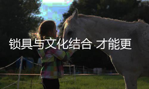 结合随着锁具的更好普及