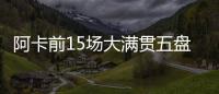 阿卡前15场大满贯五盘大战有14场获胜
，为公开赛时代并列最多