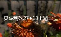 贝兹利砍27+13！湖媒	：还用找其他内线
	？至少给他个训练营合同