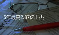 5年最高2.87亿	！杰伦威	
：感谢上帝 这归功于您赋予的天赋