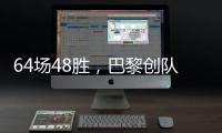 64场48胜，巴黎创队史单赛季赢球场次新高