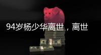 94岁杨少华离世
，离世当天还参加活动，最后露面骨瘦嶙峋没精神