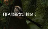 FIFA最新女足排名�：中国亚洲第4世界第16