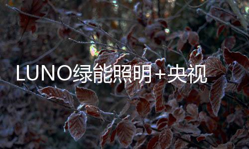 而LUNO绿能照明也定不负盛名
