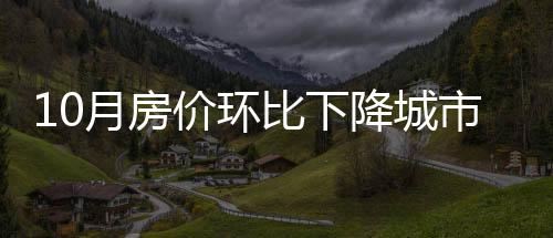 价环降城比上月增添2个