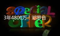 3年4800万！邓罗合同保障部分1880万 第一年1680万+第二年200万